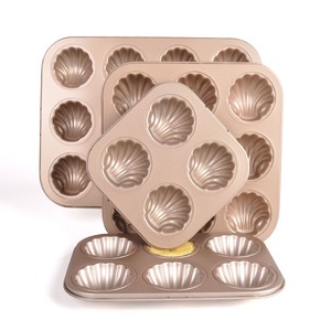 Teglia Antiaderente a Sei Cavità in Acciaio al Carbonio Ecologica e Resistente al Forno <span class=keywords><strong>per</strong></span> Muffin e Piccole Torte <span class=keywords><strong>per</strong></span> Uso Domestico - Product Image 1