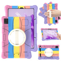 Nouvelle coque de tablette en silicone pour tablettes de 9,7 à 10,9 pouces avec protection rotative, antichoc et anti-chute, design simple et sobre