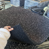 Carrelages de sol en caoutchouc élastique de 20mm d'épaisseur Tapis de sol en caoutchouc pour salle de sport Absorption des chocs Tapis de gymnastique Tapis de sol