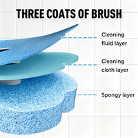 Têtes de brosse WC jetables de rechange à moussage rapide, écologiques, motif petit ours, très vendues