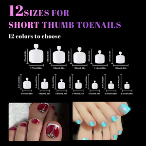 Vente en gros 550 pièces ABS Nail Art Collection Style français court portable amovible <span class=keywords><strong>faux</strong></span> ongles simples et à la mode - Product Image 5