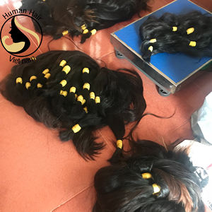 100% Vierge Vietnam Remy Cheveux Extension En Vrac 10A Droite Cheveux Bruts Non Transformés - Product Image 2