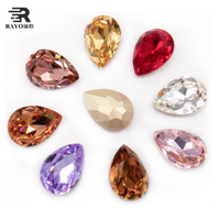 Perles de strass en cristal à coudre avec griffes, faites à la main, en forme de cloche de Noël, pour robe de mariée, vente en gros