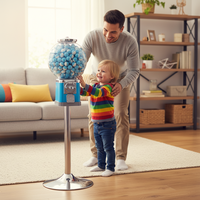 Distributeur automatique de bonbons/gommes à mâcher Niudele pour petites entreprises, système de paiement par jetons, en acier inoxydable, capacité de 400 à 500 pièces