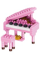 Série Musicale Piano Guitare : Accessoires d'Instruments, Blocs de Construction Éducatifs en Micro-Plastique pour Enfants, Jouets pour Enfants
