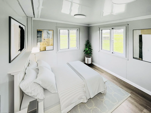 モジュール式40フィートコンテナハウス拡張可能オフィススペース3ベッドルームスマートホームシステムヴィラスクールスチール木製 - Product Image 4