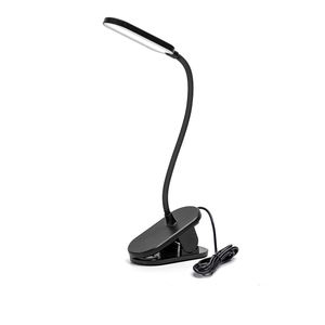 Lámpara LED de clip con enchufe, luz regulable, flexible, ideal para lectura y trabajos manuales. - Product Image 1