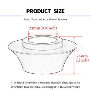 Arandela Cónica para Eje de Rueda Moshark 11x6x3cm para Harley-Davidson Touring Street Road Glide - Product Image 4