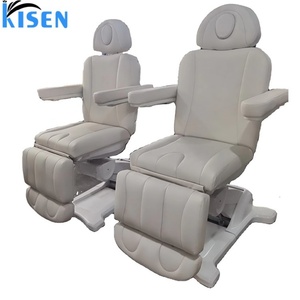 Table de massage électrique réglable de luxe Kisen avec 3 moteurs, commande au pied et éclairage pour usage professionnel en salon de beauté - Product Image 2
