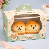 Jouet Squishy Unisexe en PU en forme de Chien Porte-Bonheur de Dessin Animé