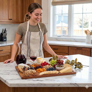 Bandeja <span class=keywords><strong>de</strong></span> <span class=keywords><strong>Madera</strong></span> Hecha a Mano Personalizada con Grabado, Tabla <span class=keywords><strong>de</strong></span> Quesos <span class=keywords><strong>y</strong></span> Charcutería <span class=keywords><strong>de</strong></span> <span class=keywords><strong>Madera</strong></span> <span class=keywords><strong>de</strong></span> Acacia para Desayuno, Almuerzo <span class=keywords><strong>y</strong></span> Cena - Product Image 5