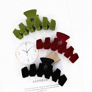 Pinza <span class=keywords><strong>de</strong></span> <span class=keywords><strong>pelo</strong></span> Jumbo personalizada <span class=keywords><strong>de</strong></span> 10,5 cm, pinza <span class=keywords><strong>de</strong></span> <span class=keywords><strong>pelo</strong></span> <span class=keywords><strong>de</strong></span> <span class=keywords><strong>terciopelo</strong></span> <span class=keywords><strong>de</strong></span> invierno con pinzas <span class=keywords><strong>de</strong></span> <span class=keywords><strong>pelo</strong></span> grandes ecológicas <span class=keywords><strong>de</strong></span> buena calidad - Product Image 2