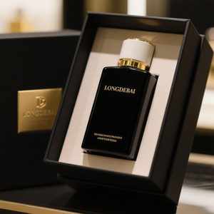 New Arrival Women White <b>Perfume</b> Glass <b>Bottle</b> Clear Empty Crimp Square Pump 30ml 50ml 100ml <b>Perfume</b> <b>Bottle</b> with Gift Box - Product Image 2