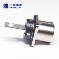 Connecteur de batterie HV à baïonnette haute puissance Hvil, verrouillage 1 broche, douille métallique 12 mm, sécurité électrique, unipolaire mâle/femelle