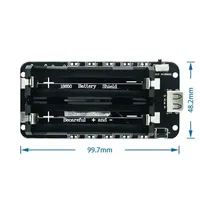 Dual 18650 Lithium Battery Shield V8 5V 2.2A 3V 1A Módulo de carga ESP8266 ESP32 Banco de energía móvil Micro USB Arduin0 ICs Producto