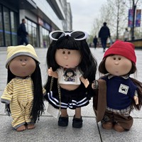 Muñeca de Peluche Hecha a Mano, Muñeca de Patata Rellena de Algodón PP, Regalo Creativo de Cumpleaños