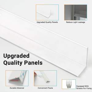 Venta al por mayor 100% Blackout PVC Light Blocker Blackout Side Tracks Side Strips para persianas y persianas - Product Image 4