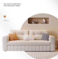 Sofá Cama de Tela para Sala de Estar, Sofá Cama Convertible Moderno que Ahorra Espacio, Función de Sofá Cama para Hogares Modernos y Apartamentos Pequeños