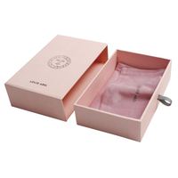Ensemble de colliers coulissants en coton pour femmes, petite feuille d'or, Rectangle, bon marché, boîte à bijoux en papier et en carton, vente en gros