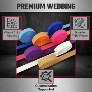 Sangles en polyester 100% écologiques de qualité supérieure, à motifs chevrons, rayures, marguerites, zèbres et <span class=keywords><strong>pois</strong></span>, 25mm, 38mm, 50mm, robustes, pour sacs américains - Product Image 4