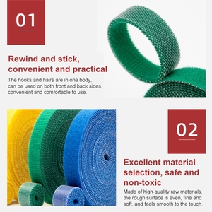 Muestra <span class=keywords><strong>gratis</strong></span> 1,2 cm 3M Reutilizable y dividible Gancho y bucle Cable Bridas Organizador de cables - Product Image 5