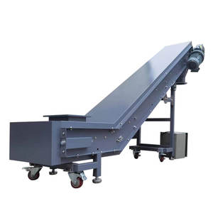 Met bovenkap, China fabriek, hopper, op maat gemaakte gemotoriseerde Z-type klauwen, PVC-band, hellende transportband voor restaurantgebruik, verpakking - Product Image 6