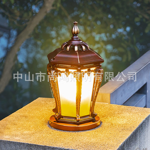Lampe solaire extérieure en aluminium pour poteau, étanche, pour jardin, cour, villa, clôture, portail - Product Image 5