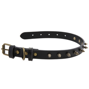 Collier pour chien en cuir clouté rétro, réglable, anti-morsure, pour petits et moyens chiens, chats, chiots, collier en cuir - Product Image 6