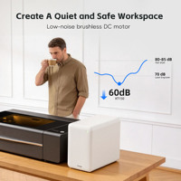 Extracteur de fumée laser FUMEGO XT150 275m³/h pour machine de traitement laser de bureau, élimine les odeurs, la fumée et les gaz nocifs