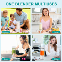 Hot Selling 500Ml Usb Oplaadbare Huishoudelijke Apparaten Fruit Mengmachine Persoonlijke Blender Juicer Voor Smoothies Waterdicht Voor Auto