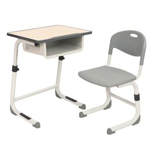 Newest Desk and Chair Set for Primary School Single Seat Desk and Chair Set <strong>Adjust</strong> <strong>Height</strong> School Furniture <strong>Table</strong> and Chair Set - Product Image 2