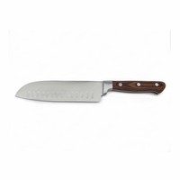 Ensemble de couteaux de cuisine en acier inoxydable de 8 pièces avec manche en bois forgé et bloc en bois