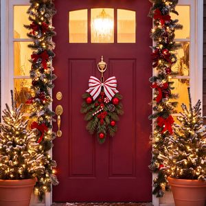 OEM Custom Design Size Color Hotel Restaurant Mall Villa Apartment <b>Xmas</b> Scene Party Supplies 30cm Christmas Decoration <b>Wreath</b> - Product Image 6