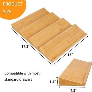Estante de Madera Personalizado para Cocina, Organizador de Armario, Soportes y Estantes de Almacenamiento, Estante para Especias de 3 Niveles, Accesorios de Cocina de Bambú Multifuncionales - Product Image 2