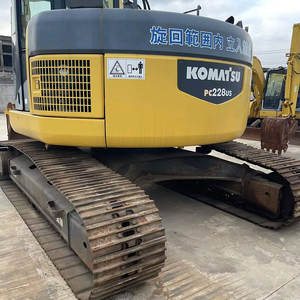 Excavadora de orugas Komatsu PC228US con pintura original usada, excavadora de orugas con giro de cola cero PC120 PC130 PC200 PC210, excavadora para Venta barata - Product Image 3