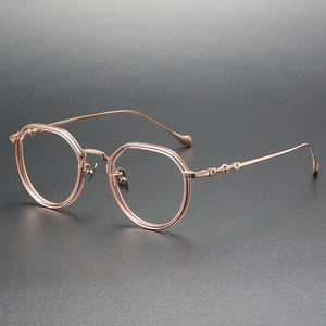 メガネLOWRIDE-I工場直販クリアスクエアオプティカルメンズメタルアイウェアアイグラスフレーム在庫あり - Product Image 4