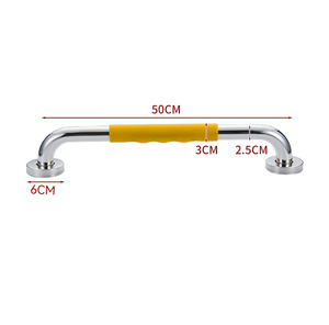 Barre de douche antidérapante en acier inoxydable de 40 cm, barres d'appui de sécurité pour salle de bain, poignée en caoutchouc pour personnes handicapées, barre de douche pour personnes âgées - Product Image 4