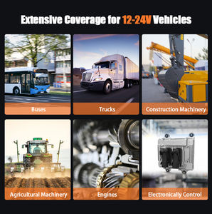 Outil de diagnostic pour camions lourds Humzor NP816, scanner pour camions, DPF, odomètre, système complet, camions, tracteurs, diesel, scanner OBD - Product Image 6