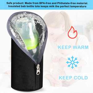 Baby Bottle Cooler Tote Bags Insulated Breastmilk Cooler Bag Nursing Bottle Cooler Warmer Bag for Nursing Mom Daycare Travel - Product Image 2