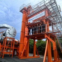 Centrale de mélange d'asphalte fixe 100T/H avec moteur et PLC, haute efficacité