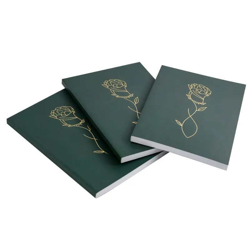 High Quality Custom A4 A5 A6 Soft Mounted Notebook Online Printed with Logo Cheap Offset Printing Book