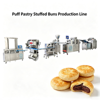 Machine automatique de fabrication de pâte feuilletée fourrée, machine de formage de pâtisserie à la viande, ligne de production de gâteaux chinois à la pâte feuilletée