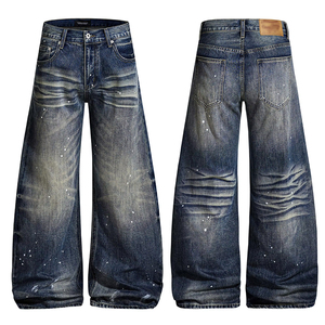 <span class=keywords><strong>Jeans</strong></span> Baggy Fit all'Ingrosso, <span class=keywords><strong>Jeans</strong></span> a Zampa Larga per <span class=keywords><strong>Donna</strong></span>, Stile Americano, <span class=keywords><strong>Jeans</strong></span> in Denim Pesante - Product Image 4