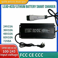 Chargeur de vélo électrique 36V10A.48V10A 60V10A 72V8A Chargeur de batterie Li-ion avec embouts 5.5*2.5mm/ XLR/RCA/