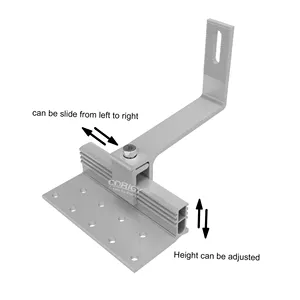 Corigy solar bracket solar racking solar panel roof mounting aluminum hook for tiles roof mounting system