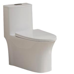 Inodoro de pie Chaozhou con distancia entre orificios de 350 mm, descarga súper vórtice, diseño de trampa en S ecológico - Product Image 2