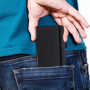 Carnet de notes personnalisé en cuir PU A6 A7, mini-journal à couverture rigide avec pages lignées et fermeture élastique <span class=keywords><strong>pour</strong></span> les voyages et les affaires - Product Image 4