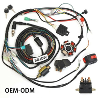 Kabel Lampu LED Listrik Kustom Aksesoris Sepeda Motor Kabel Harness Kustom Lampu Relay Saklar Kabel Harness Kit