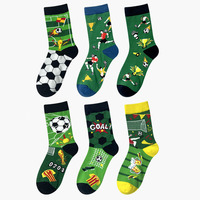 Chaussettes de sport en coton à motif football, volleyball, badminton, tennis, basketball, Meias, chaussettes athlétiques pour hommes