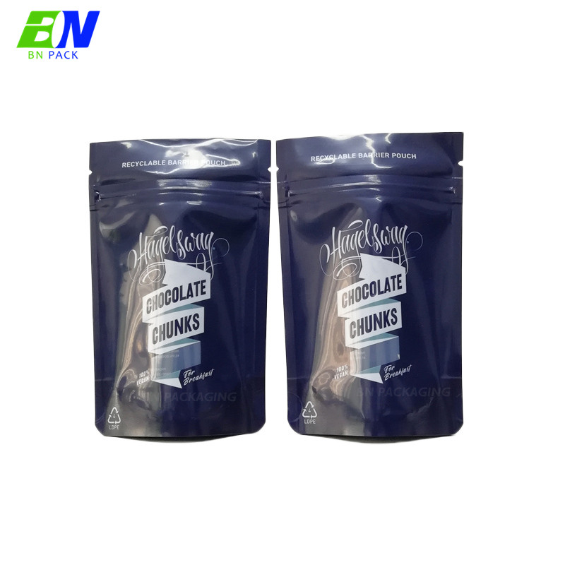 New Material 100% Recyclable Stand Up Bag Type Meet EU Standard Pouch For Food